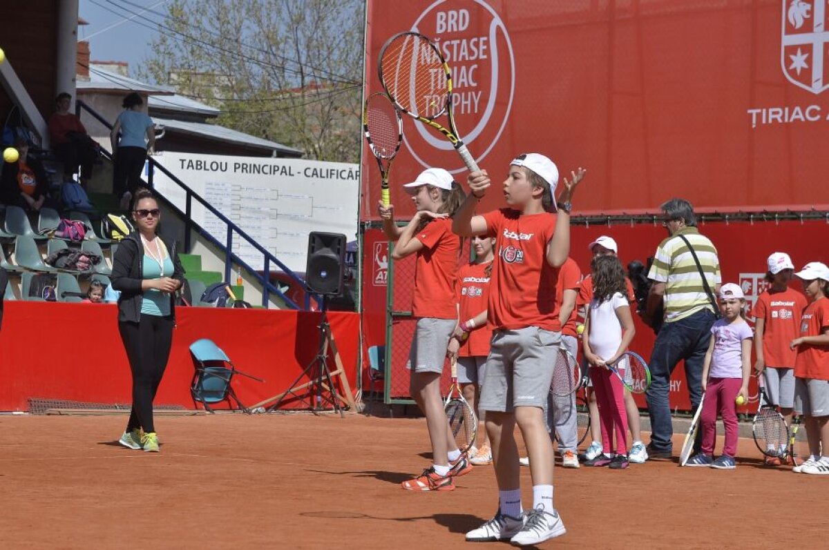 FOTO Ziua copiilor la BRD Năstase-Țiriac Trophy » Horia Tecău și Irina Begu au participat la Kids Day
