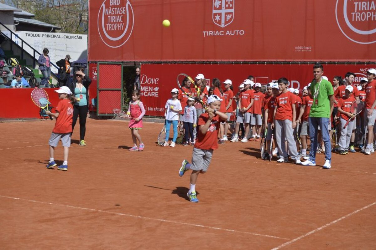 FOTO Ziua copiilor la BRD Năstase-Țiriac Trophy » Horia Tecău și Irina Begu au participat la Kids Day
