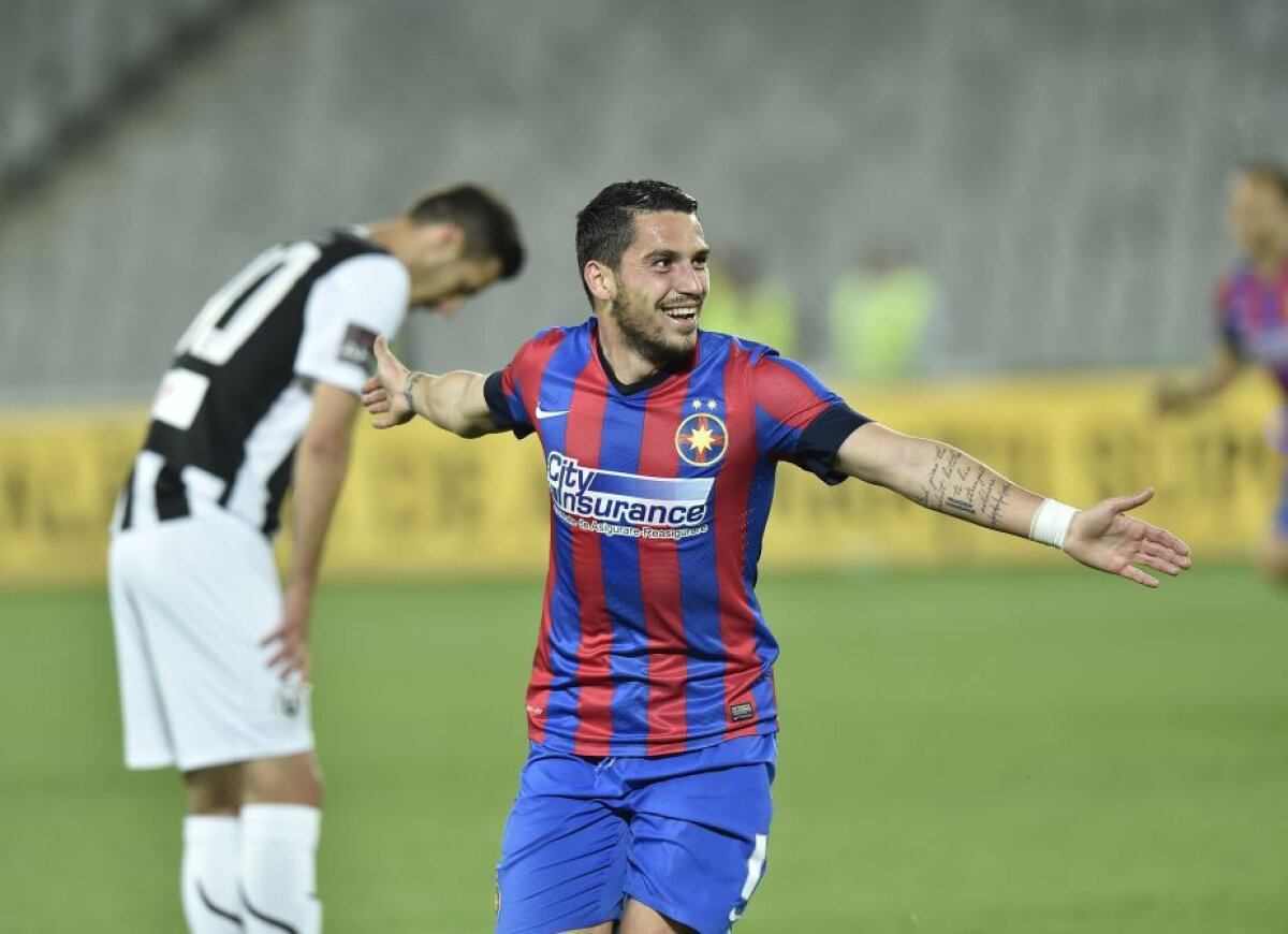 FOTO şi VIDEO » U Cluj - Steaua 0-3 »  Elevii lui Costel Gâlcă se menţin pe primul loc după o victorie categorică