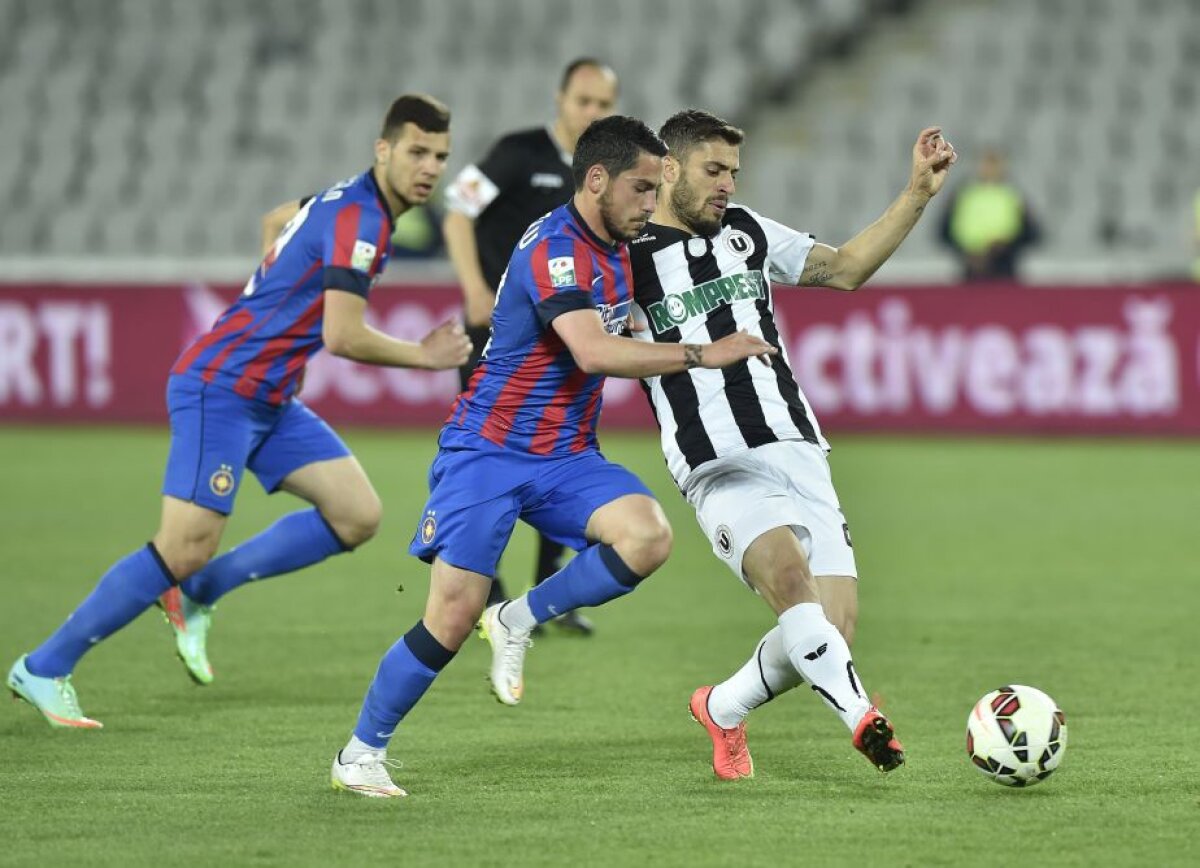 FOTO şi VIDEO » U Cluj - Steaua 0-3 »  Elevii lui Costel Gâlcă se menţin pe primul loc după o victorie categorică