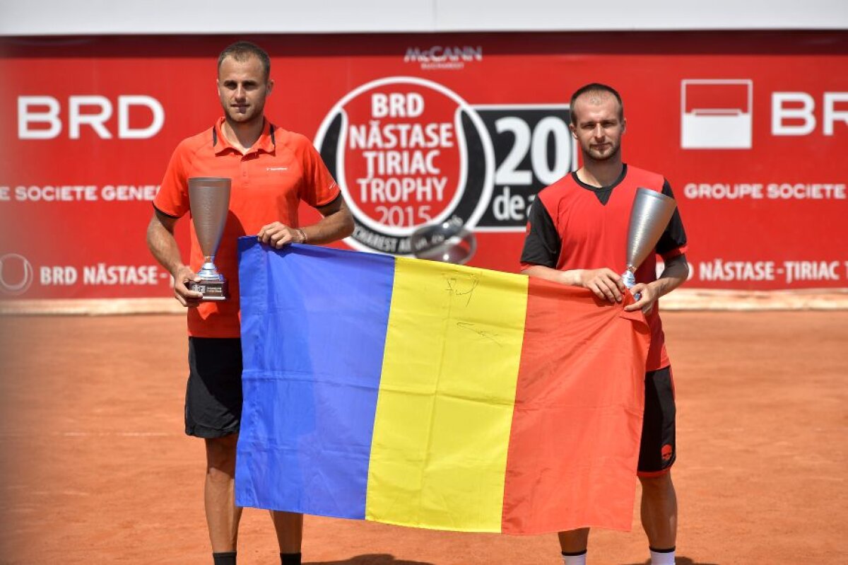 FOTO Adrian Ungur și Marius Copil au cîștigat trofeul la dublu la BRD Năstase Țiriac Trophy după o finală dramatică!