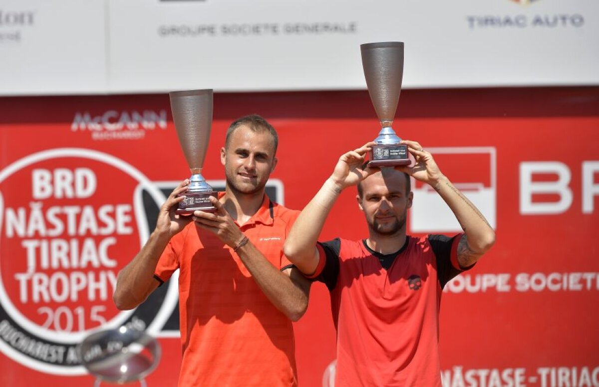 FOTO Adrian Ungur și Marius Copil au cîștigat trofeul la dublu la BRD Năstase Țiriac Trophy după o finală dramatică!