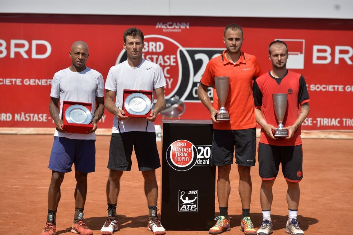 FOTO Adrian Ungur și Marius Copil au cîștigat trofeul la dublu la BRD Năstase Țiriac Trophy după o finală dramatică!