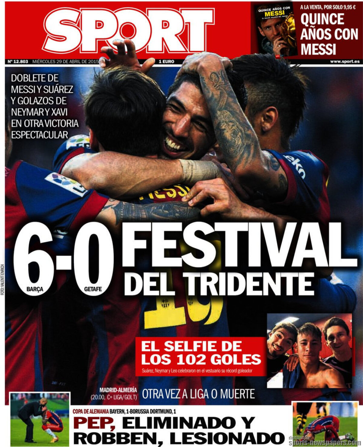 Ce scriu azi ziarele de sport din Europa (29 aprilie 2015)