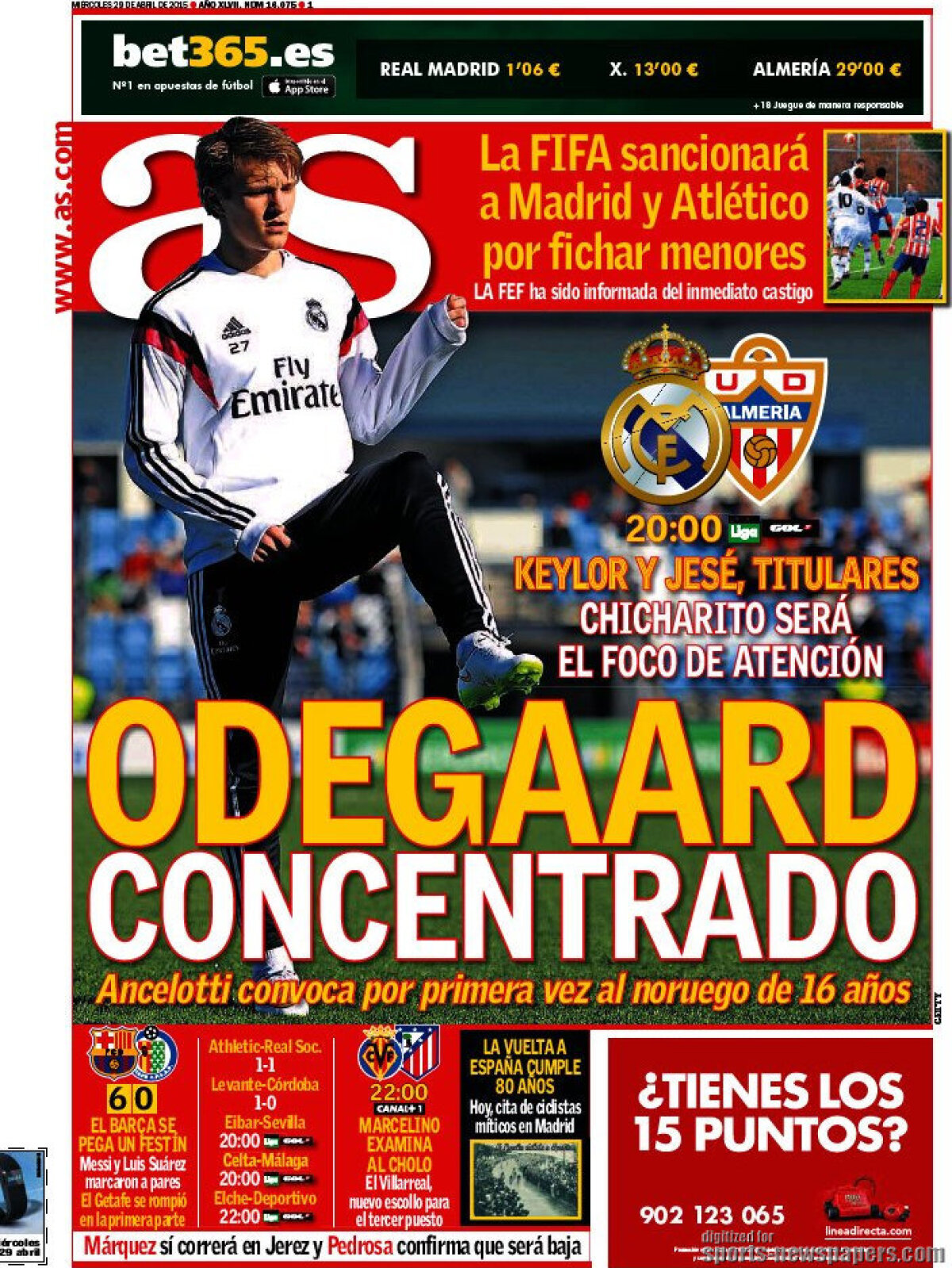 Ce scriu azi ziarele de sport din Europa (29 aprilie 2015)