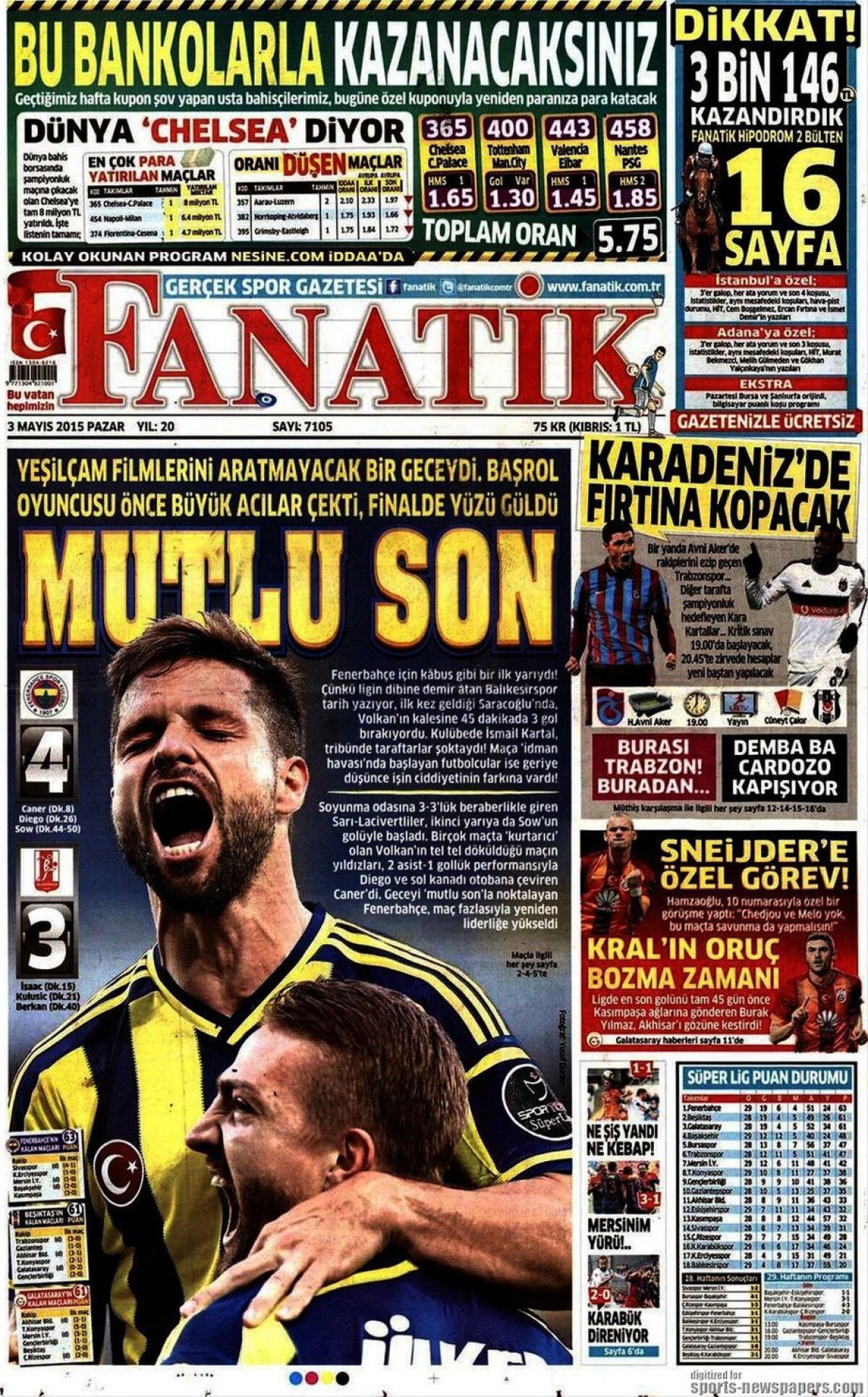 Ce scriu azi ziarele de sport din lume (3 mai 2015)