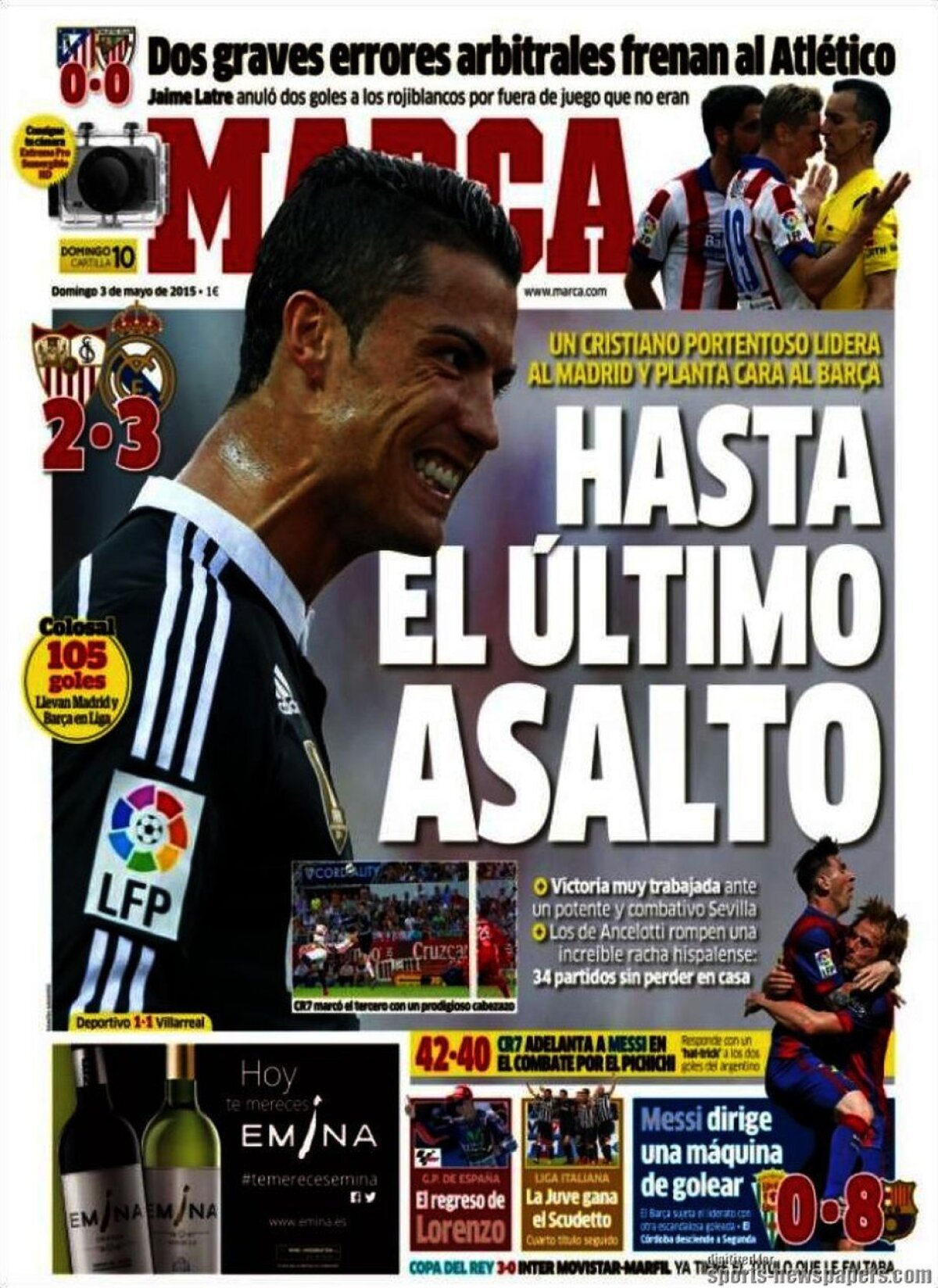 Ce scriu azi ziarele de sport din lume (3 mai 2015)