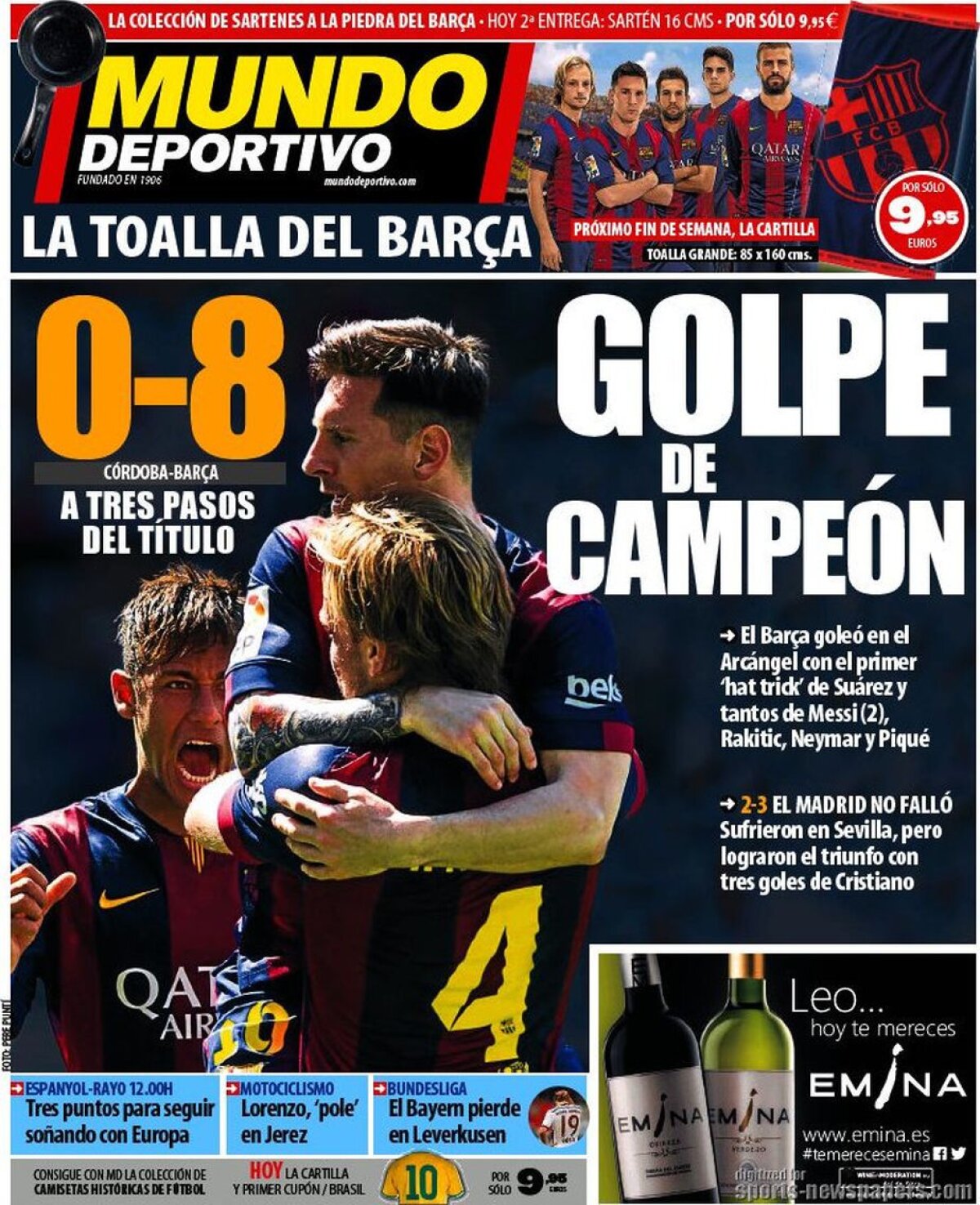 Ce scriu azi ziarele de sport din lume (3 mai 2015)