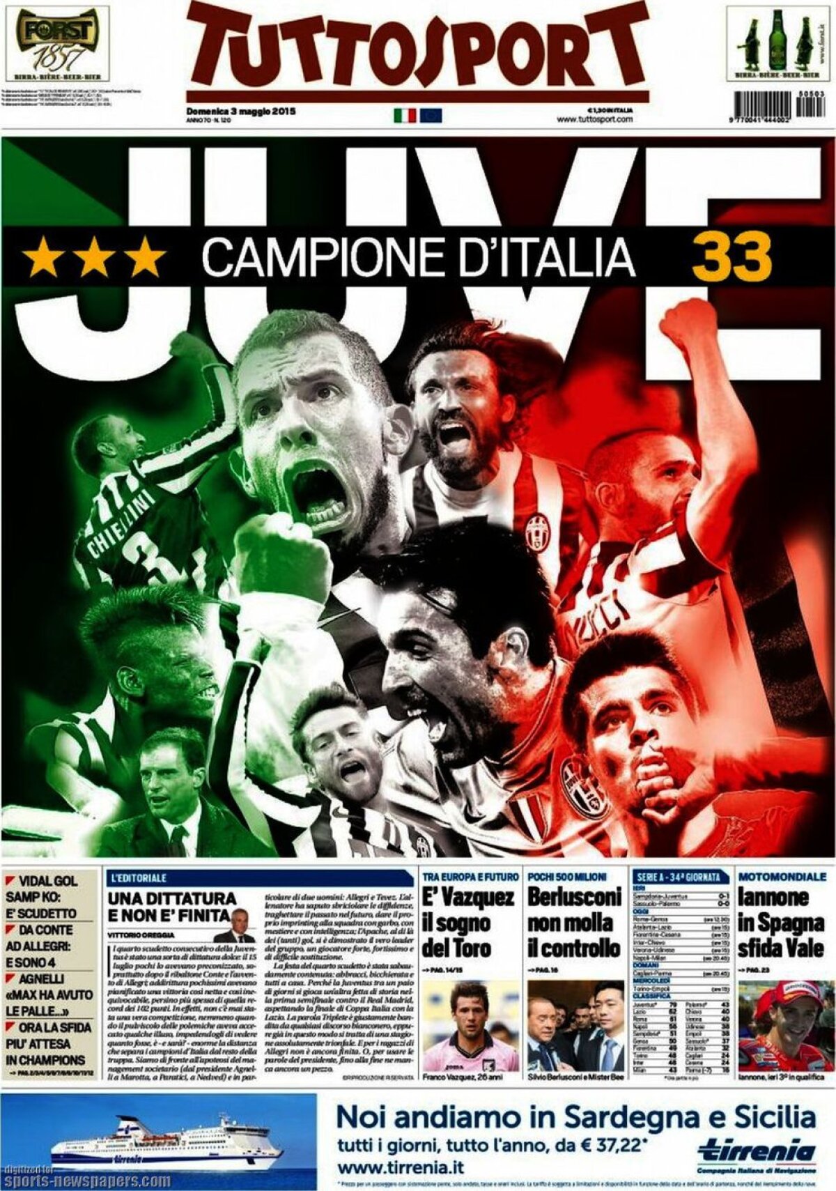 Ce scriu azi ziarele de sport din lume (3 mai 2015)