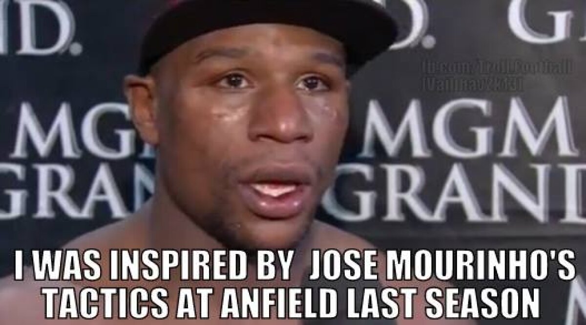 FOTO Imagini geniale după victoria defensivului Mayweather cu Pacquiao: ”Ești Chelsea al boxului”