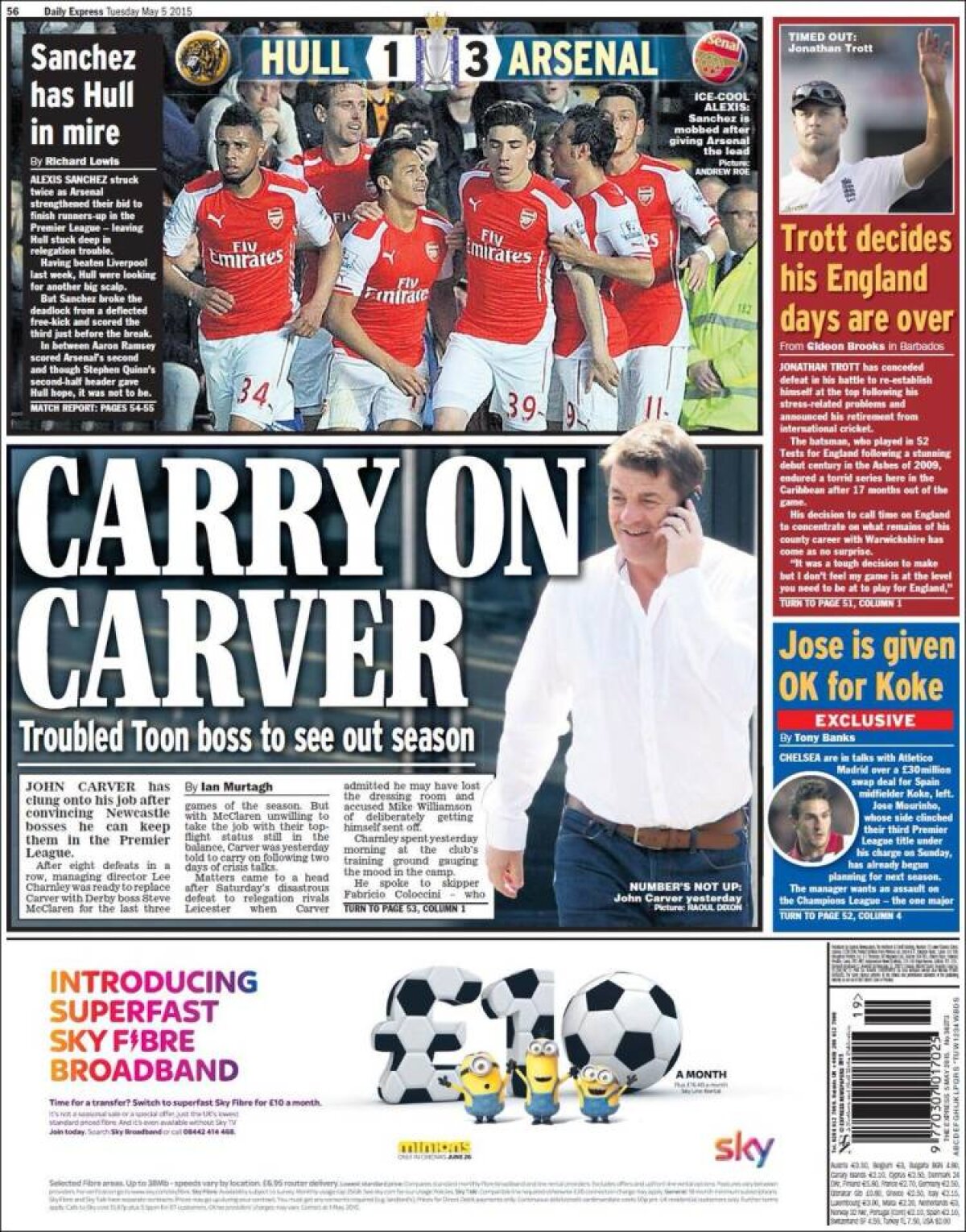 Ce scriu azi ziarele de sport din lume (5 mai 2015)