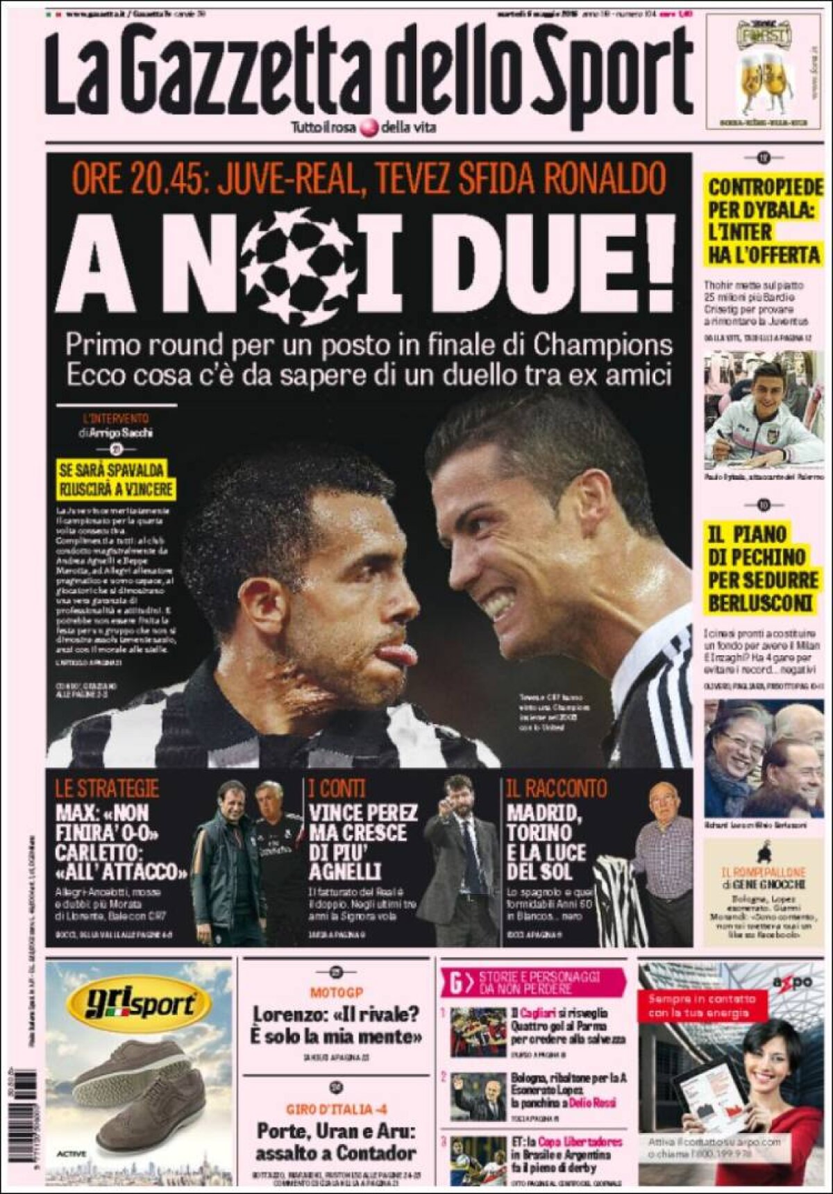 Ce scriu azi ziarele de sport din lume (5 mai 2015)