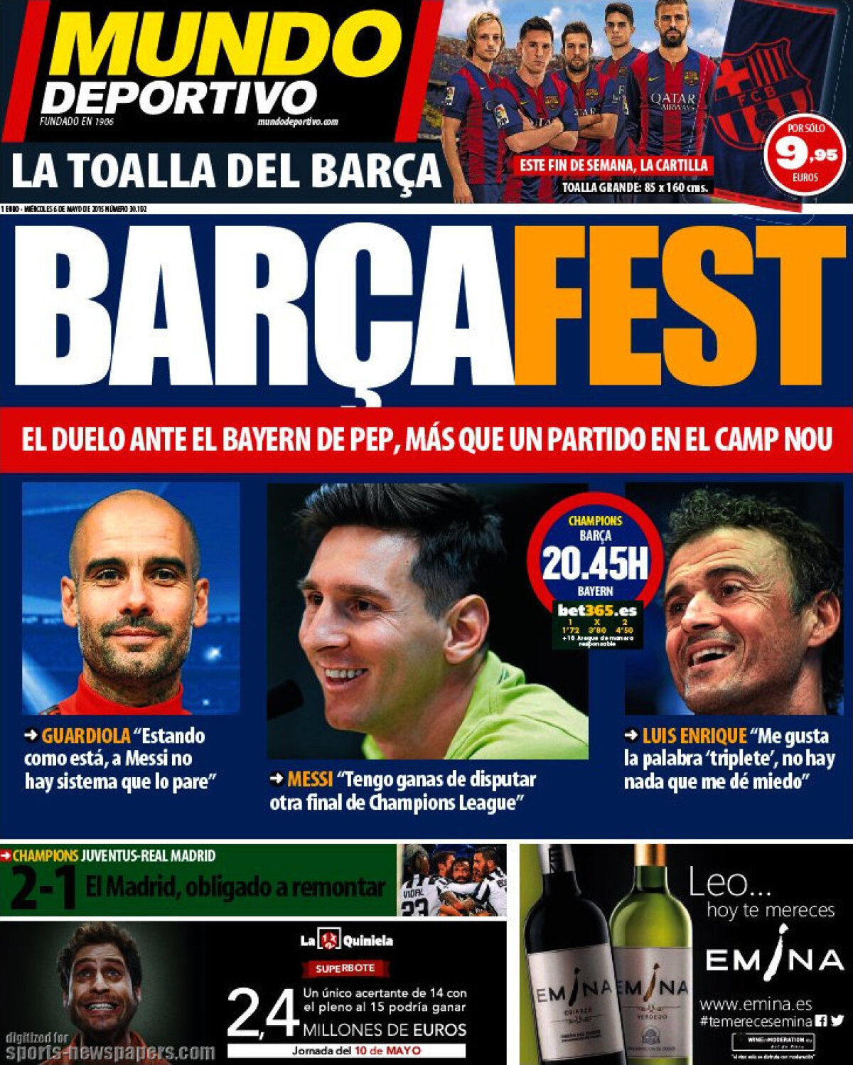 Ce scriu azi ziarele de sport din lume (6 mai 2015)