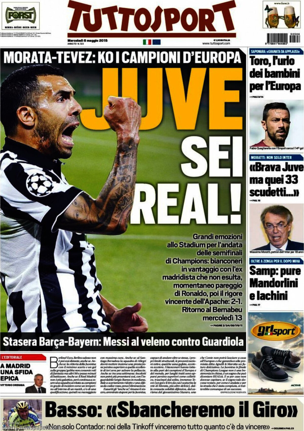 Ce scriu azi ziarele de sport din lume (6 mai 2015)