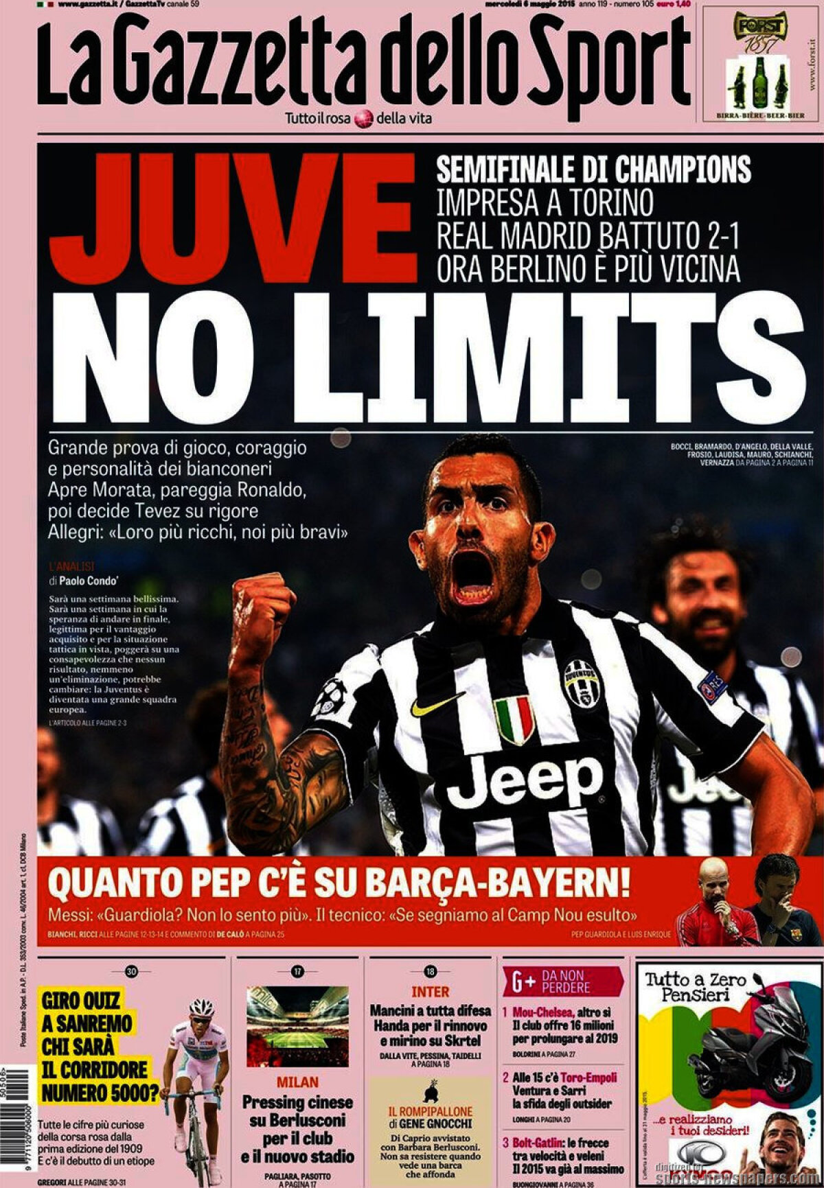 Ce scriu azi ziarele de sport din lume (6 mai 2015)