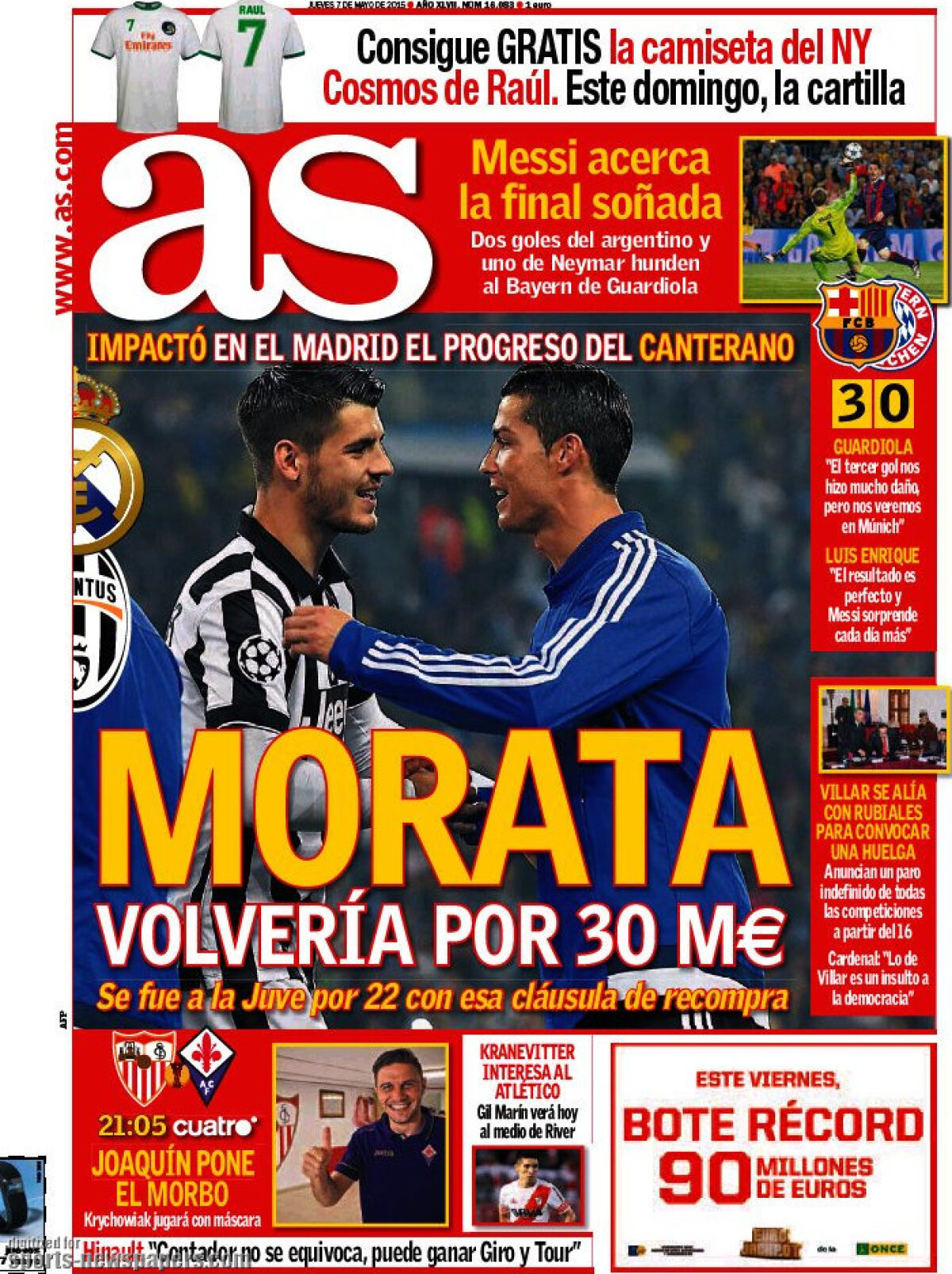 Ce scriu azi ziarele de sport din lume (7 mai 2015)