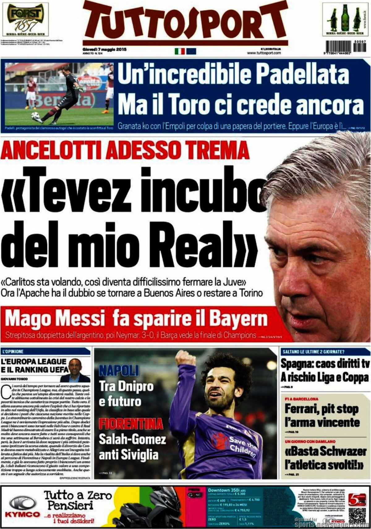 Ce scriu azi ziarele de sport din lume (7 mai 2015)