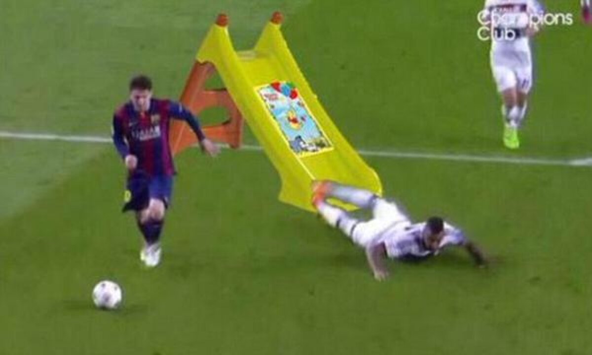 FOTO+VIDEO Cele mai amuzante imagini după ce Messi l-a umilit pe Boateng