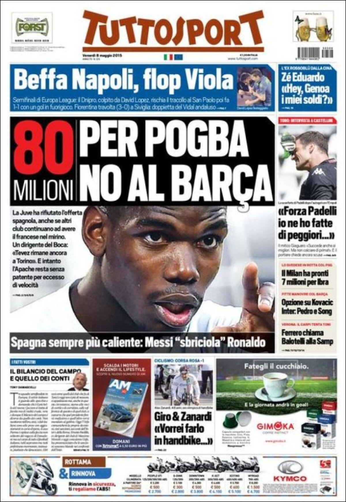 Ce scriu azi ziarele de sport din lume (8 mai 2015)