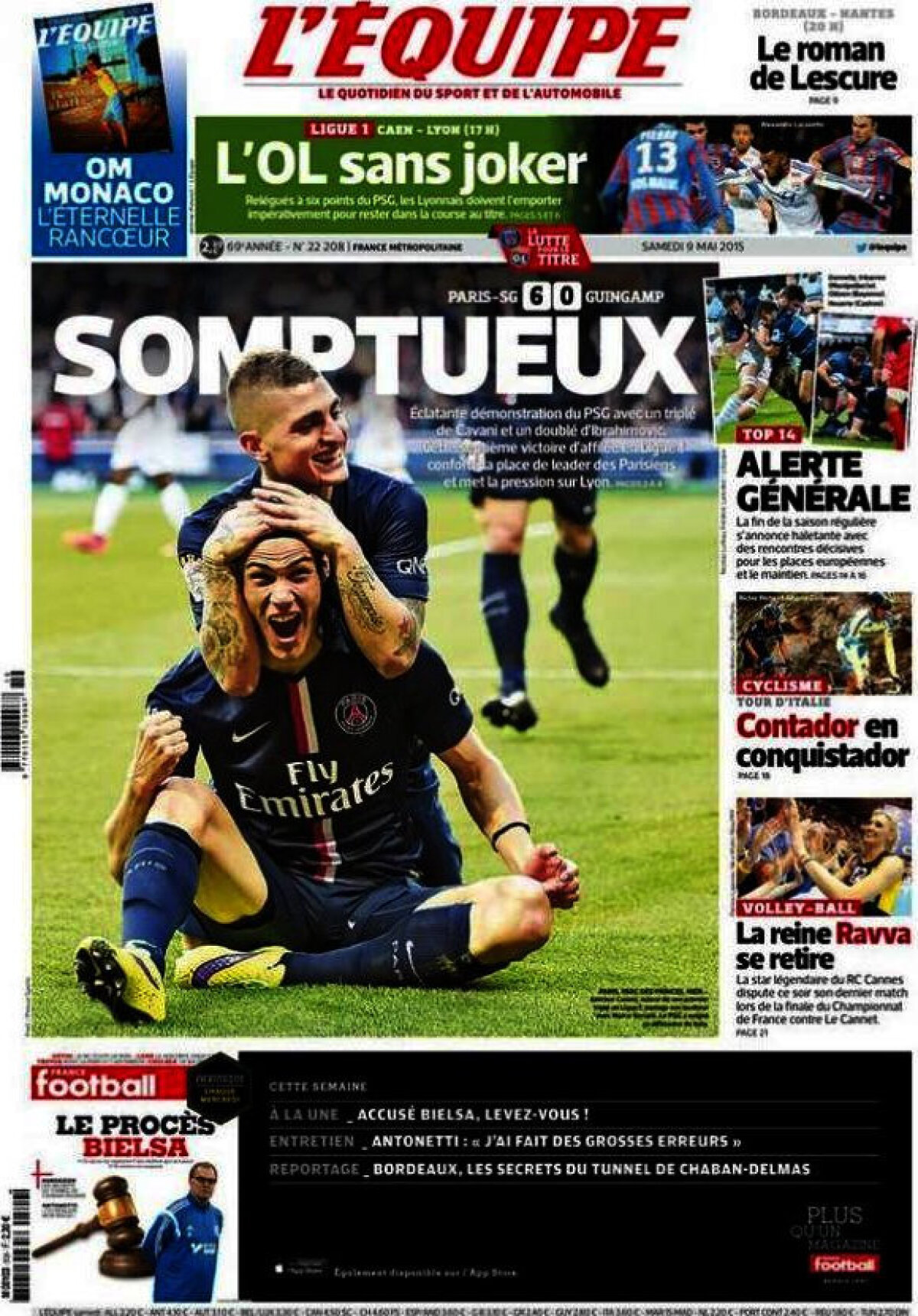 Ce scriu azi ziarele de sport din lume (9 mai 2015)