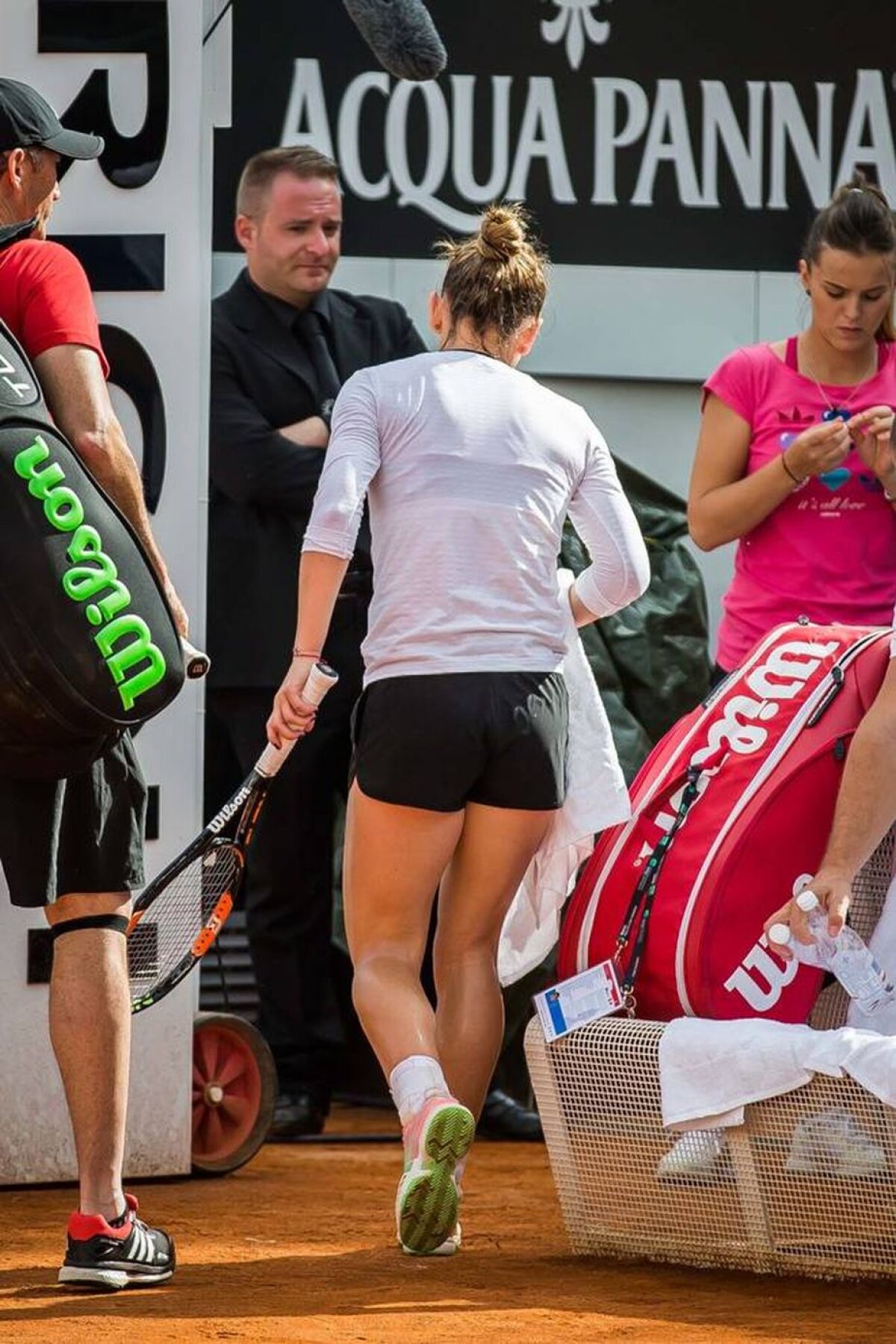 FOTO Simona Halep se antrenează din greu la Roma » Cum o descriu italienii