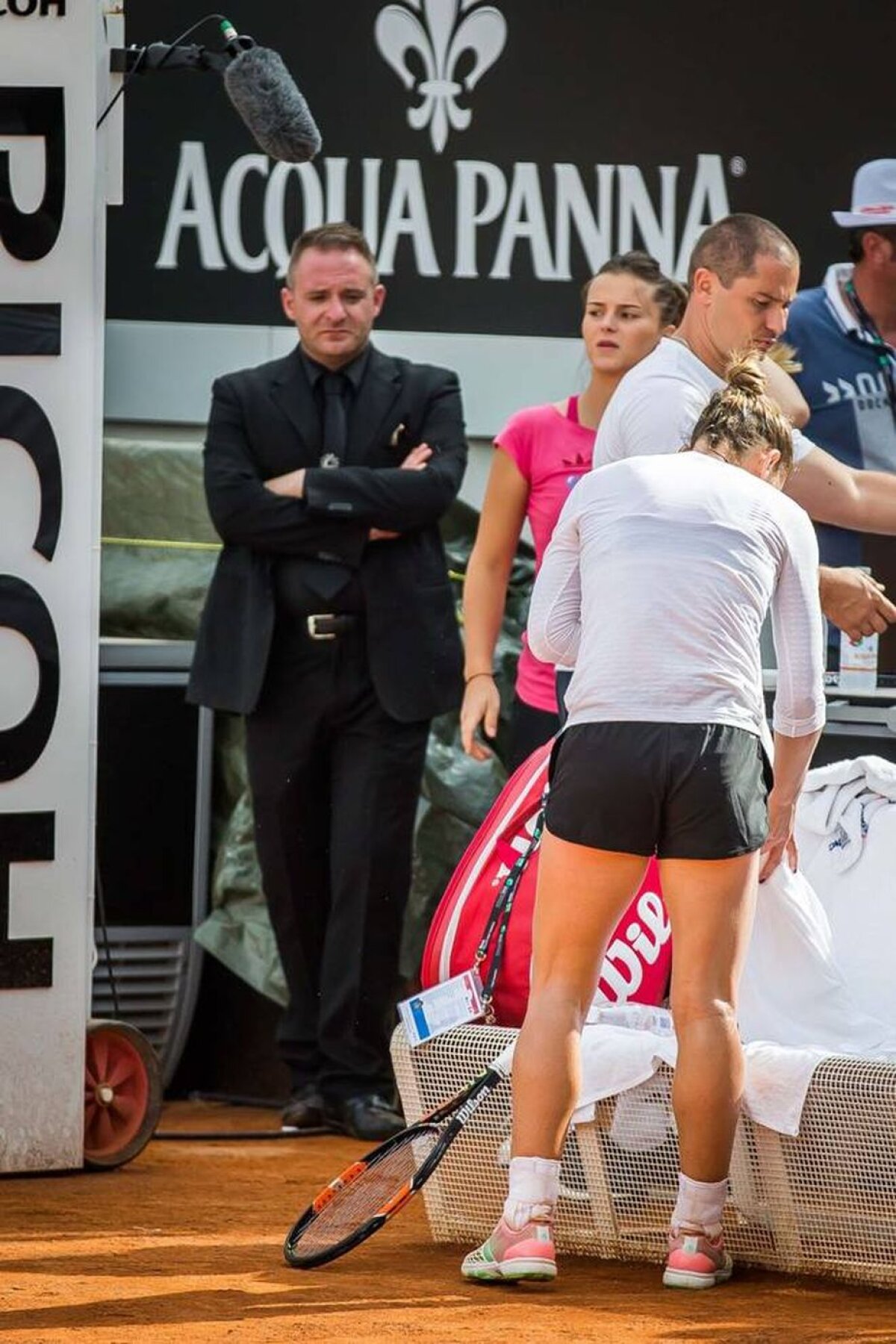 FOTO Simona Halep se antrenează din greu la Roma » Cum o descriu italienii