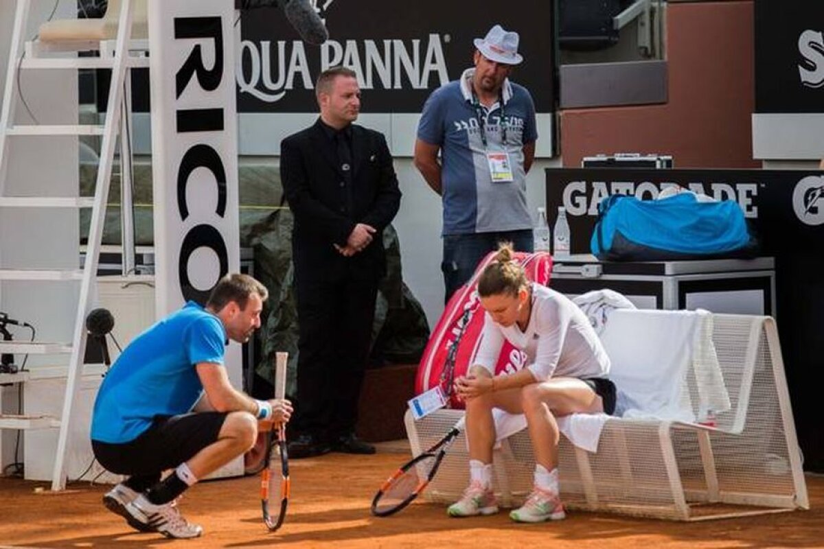 FOTO Simona Halep se antrenează din greu la Roma » Cum o descriu italienii