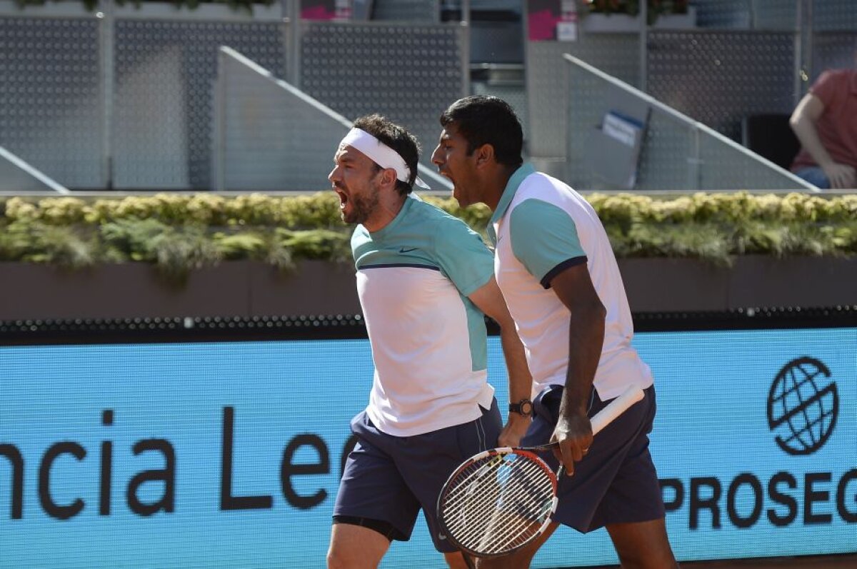 FOTO Victoria carierei! Florin Mergea și Rohan Bopanna au cîștigat finala de la Madrid