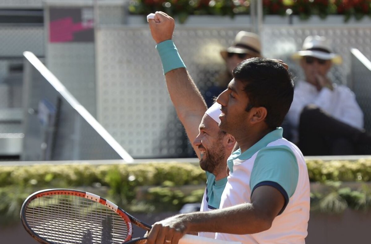 FOTO Victoria carierei! Florin Mergea și Rohan Bopanna au cîștigat finala de la Madrid