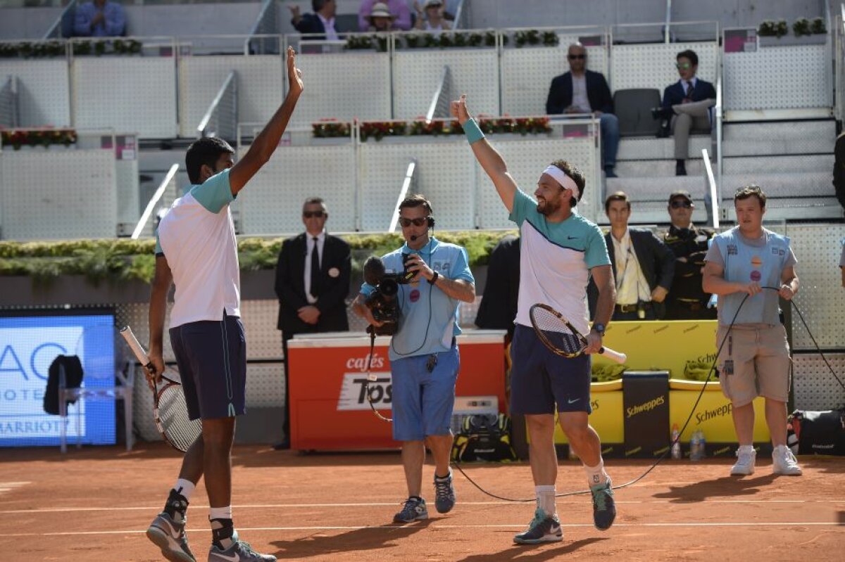 FOTO Victoria carierei! Florin Mergea și Rohan Bopanna au cîștigat finala de la Madrid