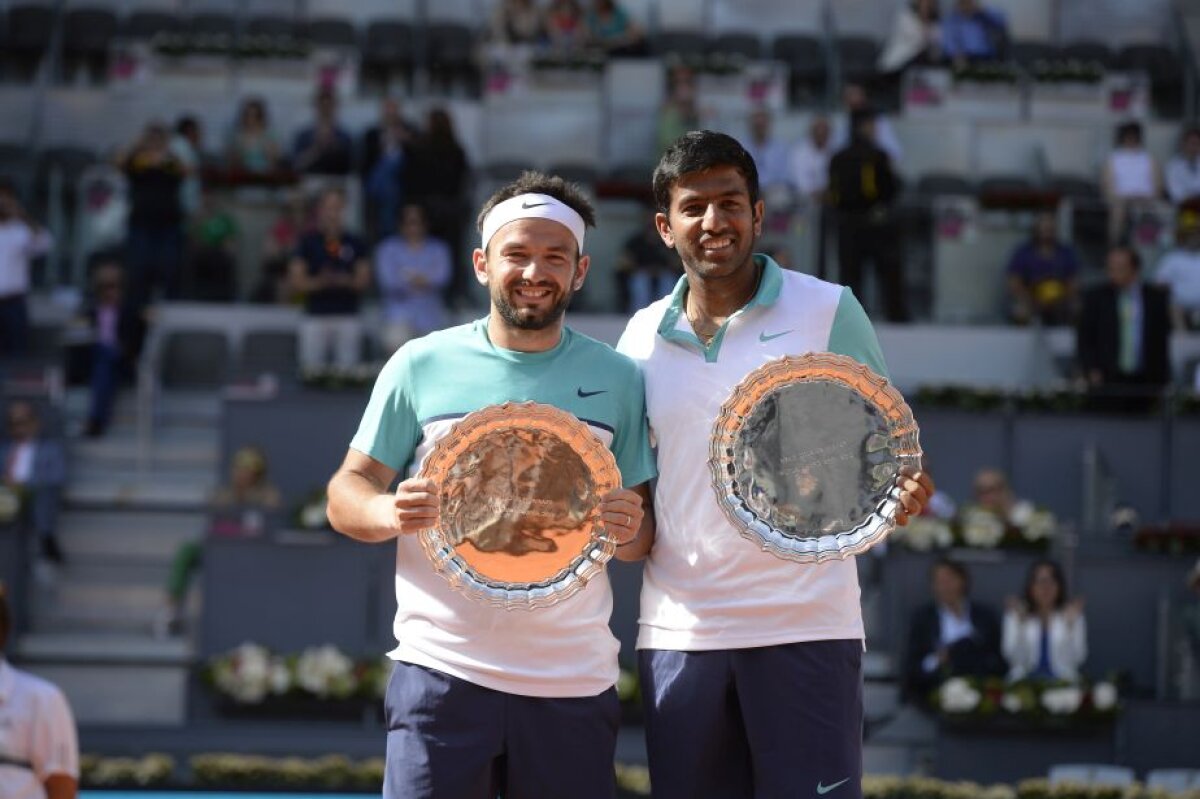 FOTO Victoria carierei! Florin Mergea și Rohan Bopanna au cîștigat finala de la Madrid