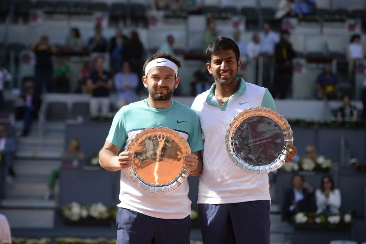 FOTO Victoria carierei! Florin Mergea și Rohan Bopanna au cîștigat finala de la Madrid