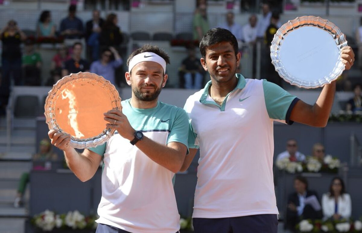 FOTO Victoria carierei! Florin Mergea și Rohan Bopanna au cîștigat finala de la Madrid