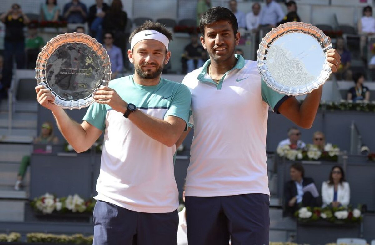 FOTO Victoria carierei! Florin Mergea și Rohan Bopanna au cîștigat finala de la Madrid