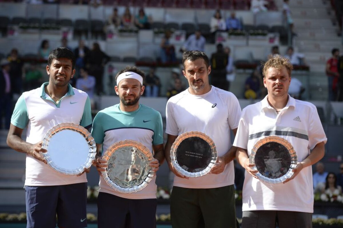 FOTO Victoria carierei! Florin Mergea și Rohan Bopanna au cîștigat finala de la Madrid