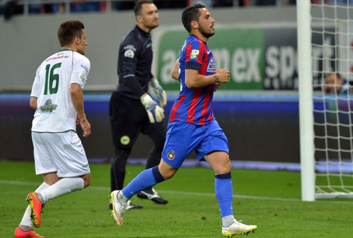 FOTO și VIDEO » Continuă nebunia în lupta pentru titlu! Steaua remizează cu Chiajna și RATEAZĂ primul loc!