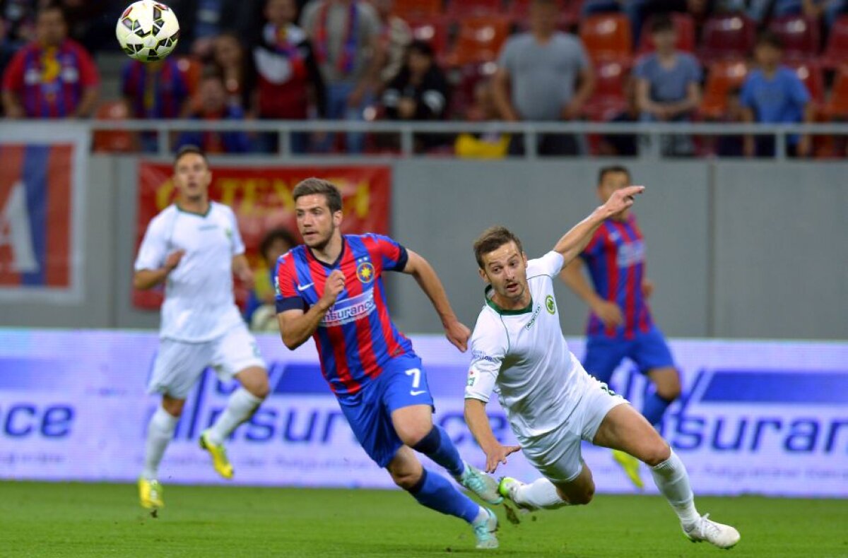 FOTO și VIDEO » Continuă nebunia în lupta pentru titlu! Steaua remizează cu Chiajna și RATEAZĂ primul loc!