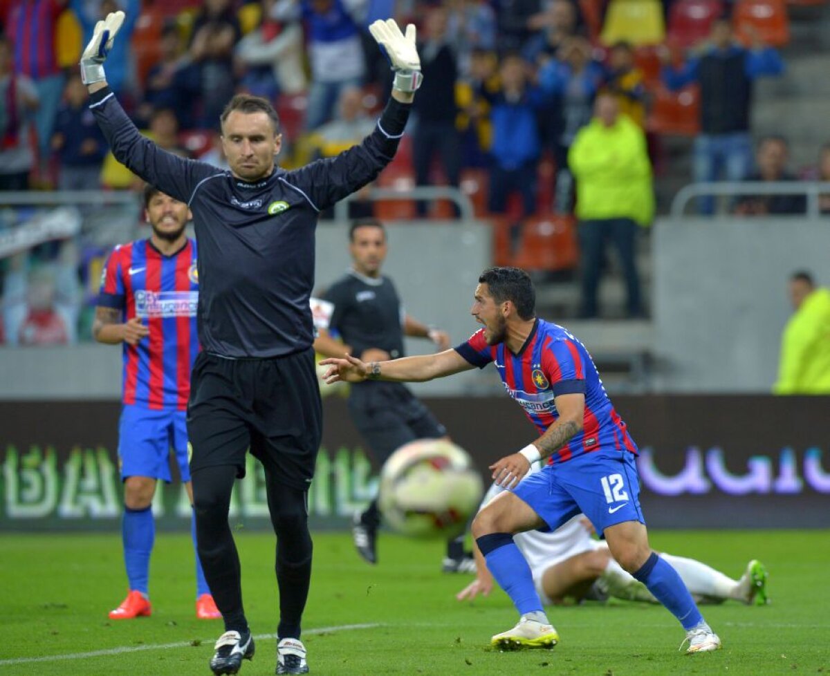 FOTO și VIDEO » Continuă nebunia în lupta pentru titlu! Steaua remizează cu Chiajna și RATEAZĂ primul loc!