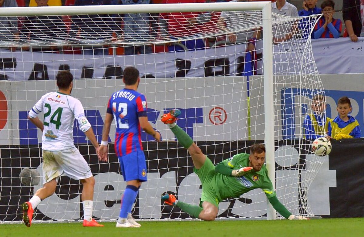 FOTO și VIDEO » Continuă nebunia în lupta pentru titlu! Steaua remizează cu Chiajna și RATEAZĂ primul loc!