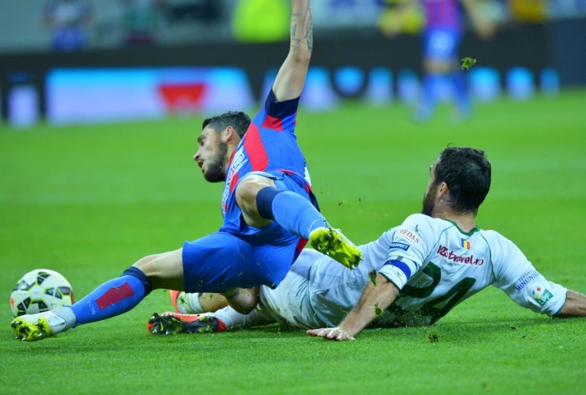 FOTO și VIDEO » Continuă nebunia în lupta pentru titlu! Steaua remizează cu Chiajna și RATEAZĂ primul loc!
