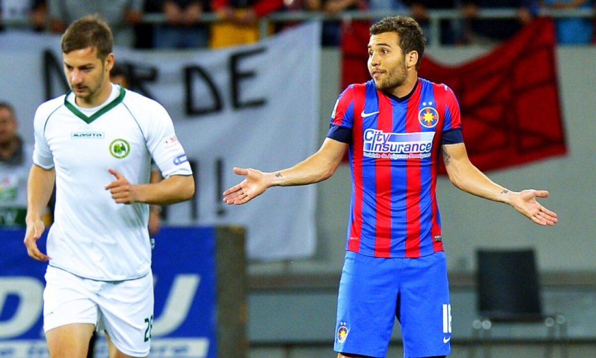 FOTO și VIDEO » Continuă nebunia în lupta pentru titlu! Steaua remizează cu Chiajna și RATEAZĂ primul loc!