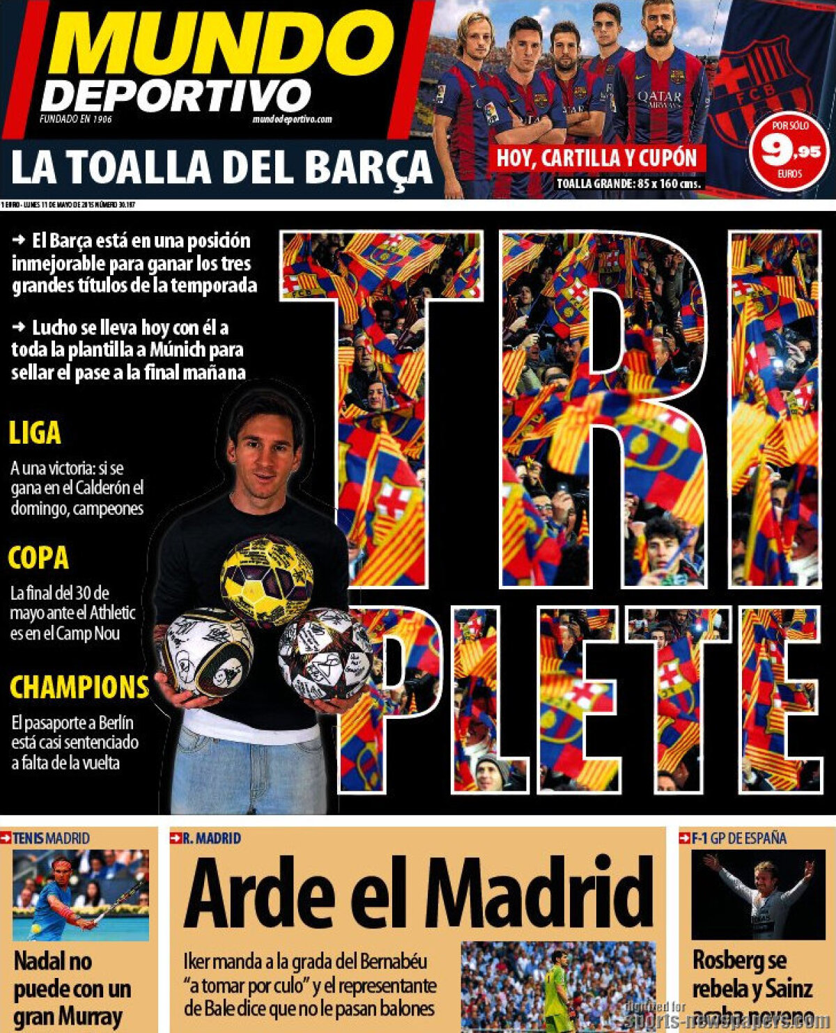 Ce scriu azi ziarele de sport din lume (11 mai 2015)