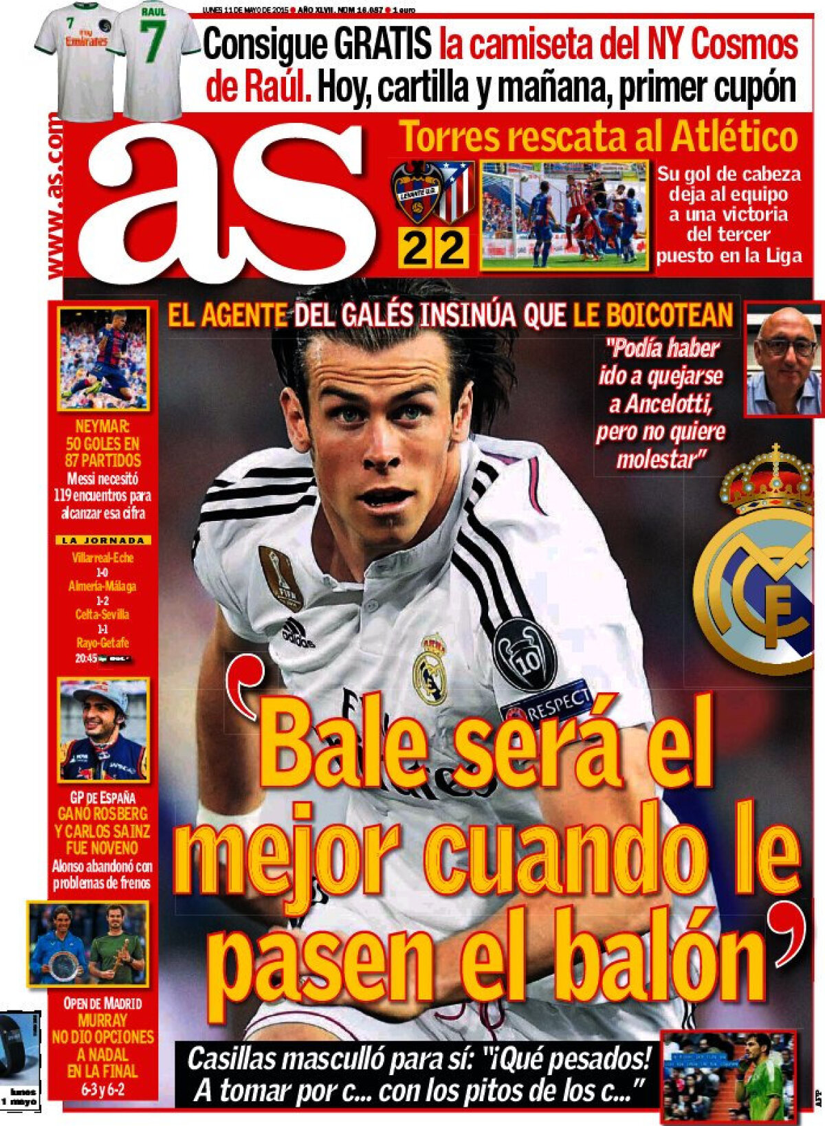 Ce scriu azi ziarele de sport din lume (11 mai 2015)