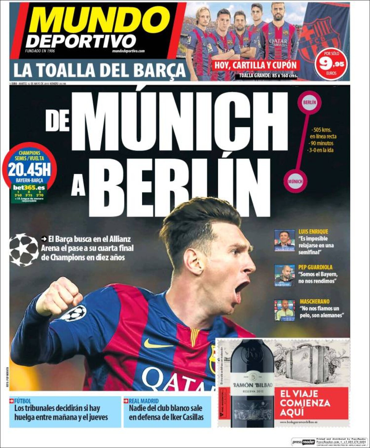 Ce scriu azi ziarele de sport din lume (12 mai 2015)