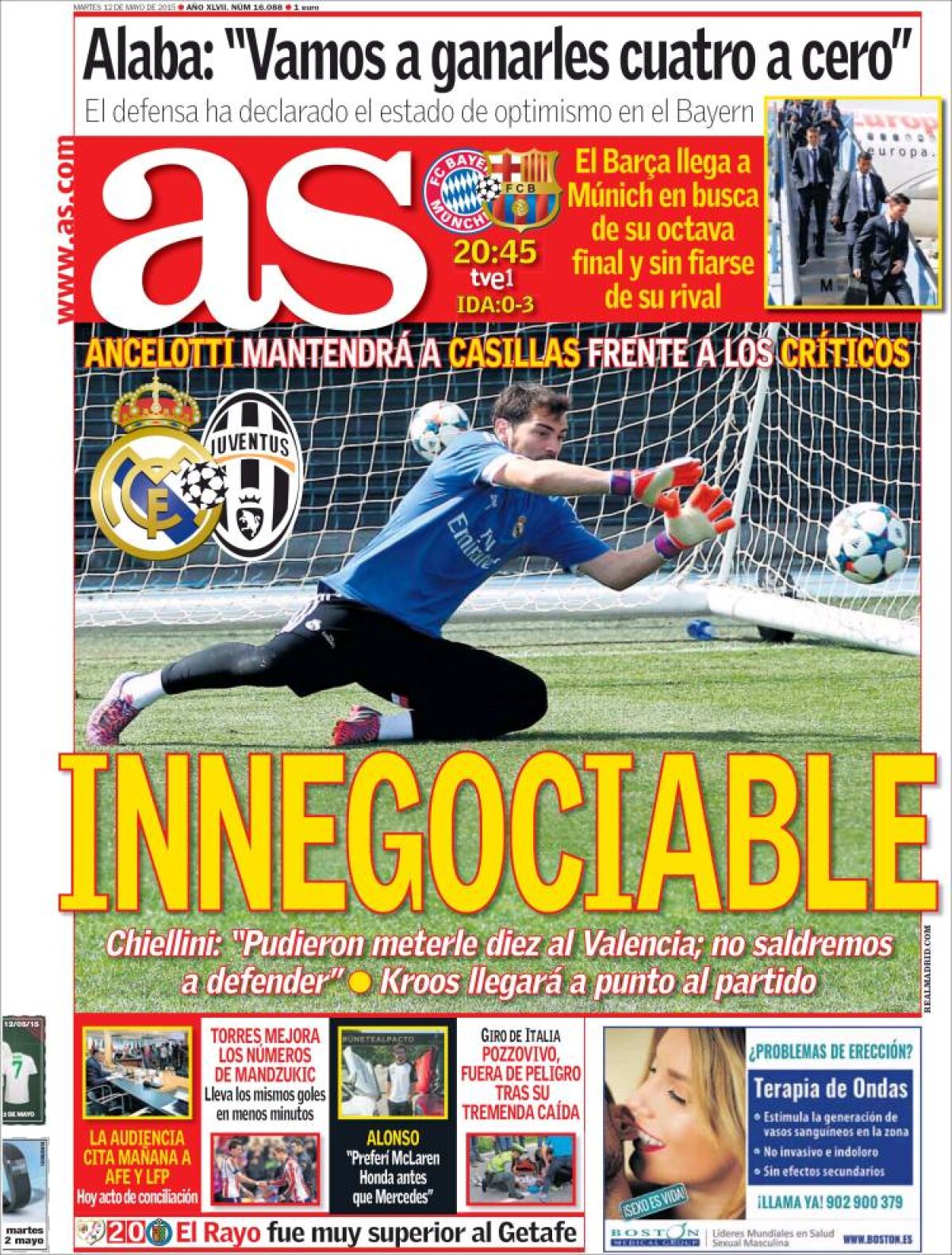 Ce scriu azi ziarele de sport din lume (12 mai 2015)