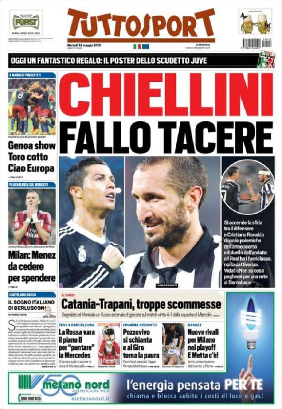 Ce scriu azi ziarele de sport din lume (12 mai 2015)