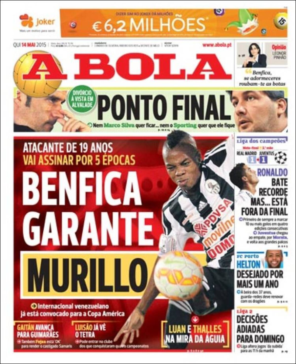 Ce scriu azi ziarele de sport din lume (14 mai 2015)