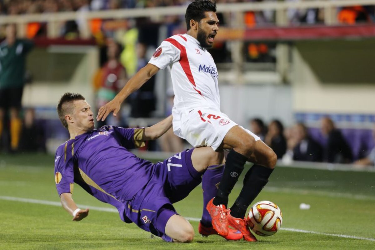 VIDEO+FOTO Ciao, Italia! Fiorentina și Napoli au fost trimise acasă, Sevilla și Dnepr se vor lupta la Varșovia pentru trofeul Europa League