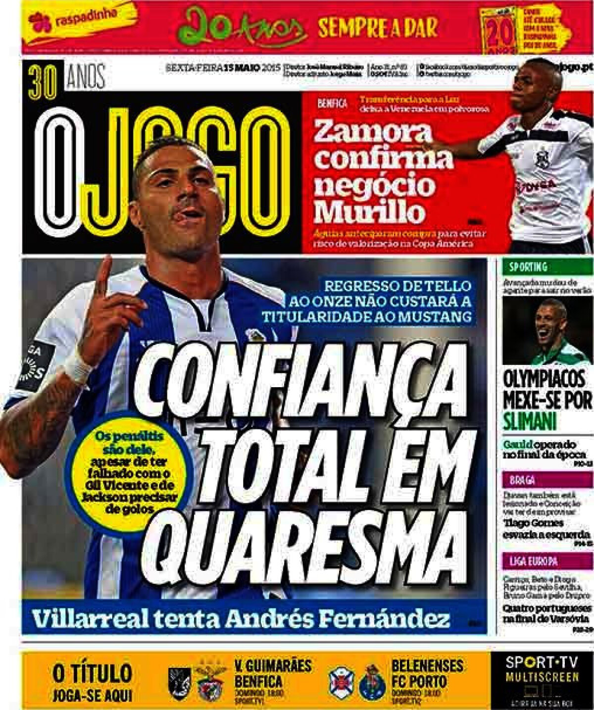 Ce scriu azi ziarele de sport din Europa (15 mai 2015)