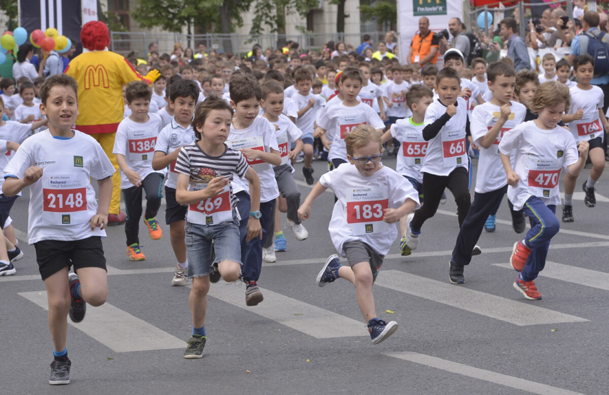 Cursa inocenței » 2.500 de copii au participat la ediția cu numărul patru a Bucharest Half Marathon